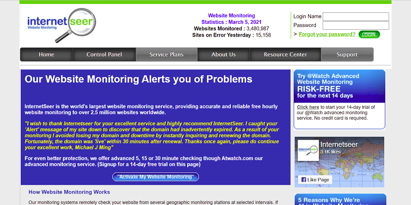 Website Performance Monitoring Tools Free Online Website Monitoring Tools