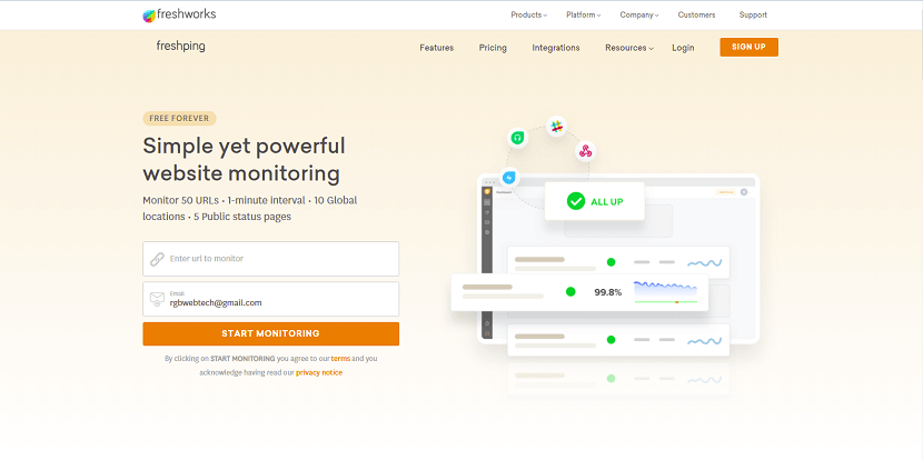 Website Performance Monitoring Tools Free Online Website Monitoring Tools