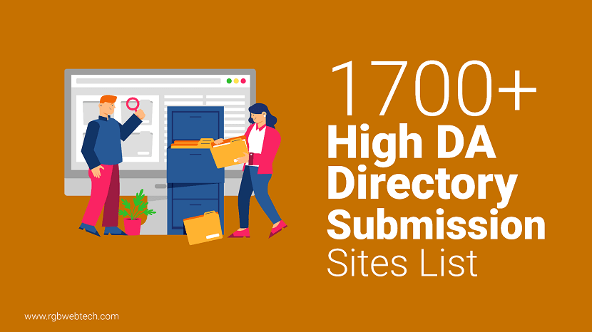 High DA Directory Submission Sites List